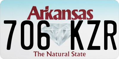 AR license plate 706KZR