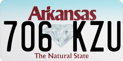 AR license plate 706KZU