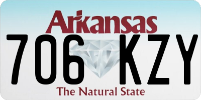 AR license plate 706KZY