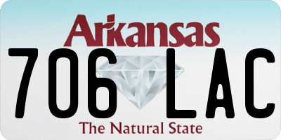 AR license plate 706LAC