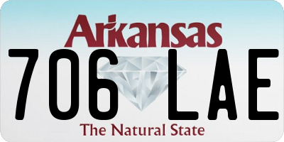 AR license plate 706LAE