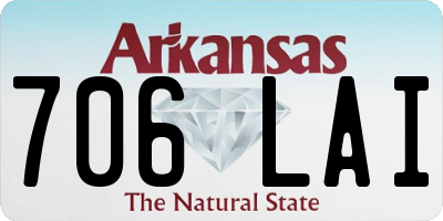 AR license plate 706LAI