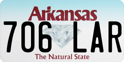 AR license plate 706LAR