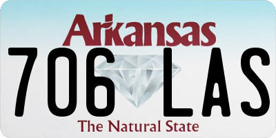 AR license plate 706LAS