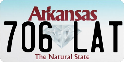 AR license plate 706LAT