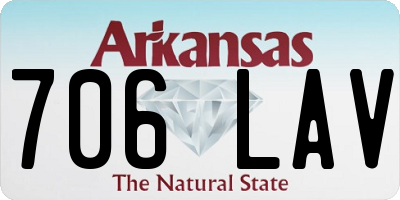 AR license plate 706LAV