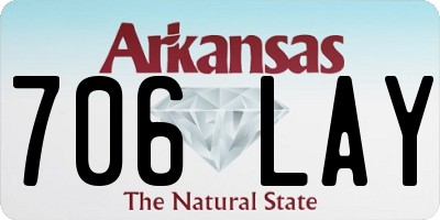 AR license plate 706LAY