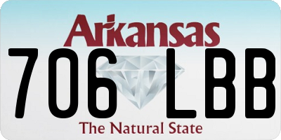 AR license plate 706LBB