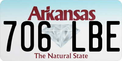 AR license plate 706LBE