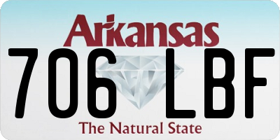 AR license plate 706LBF