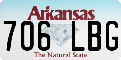AR license plate 706LBG