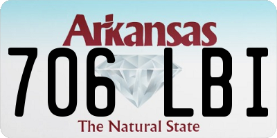 AR license plate 706LBI