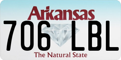 AR license plate 706LBL
