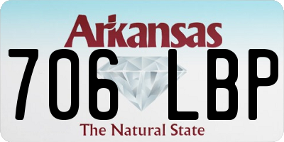 AR license plate 706LBP