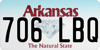 AR license plate 706LBQ