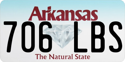 AR license plate 706LBS