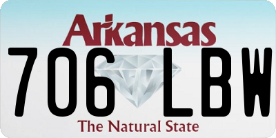 AR license plate 706LBW