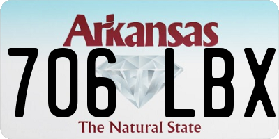 AR license plate 706LBX