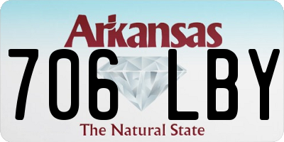 AR license plate 706LBY