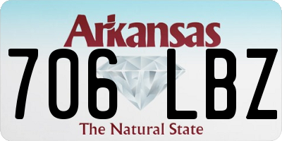 AR license plate 706LBZ