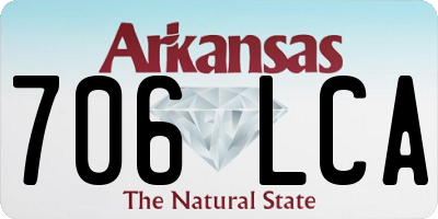 AR license plate 706LCA