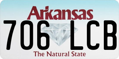 AR license plate 706LCB