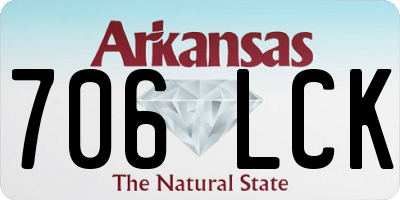 AR license plate 706LCK