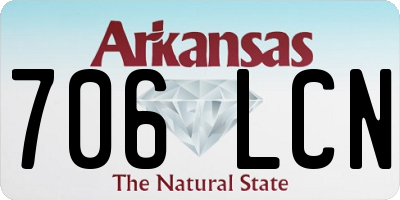 AR license plate 706LCN