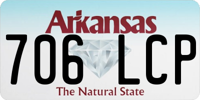 AR license plate 706LCP