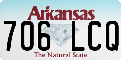 AR license plate 706LCQ