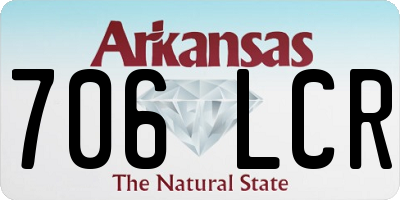 AR license plate 706LCR