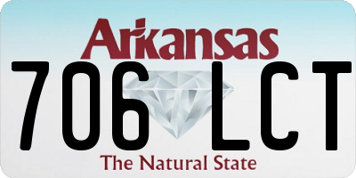 AR license plate 706LCT