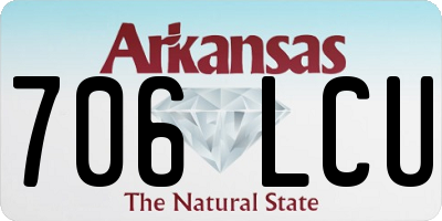 AR license plate 706LCU