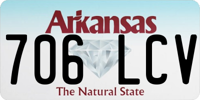 AR license plate 706LCV