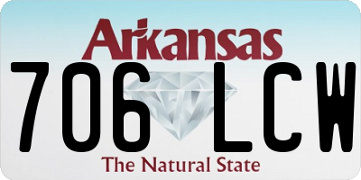AR license plate 706LCW