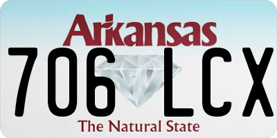 AR license plate 706LCX