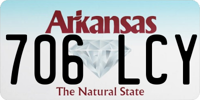 AR license plate 706LCY