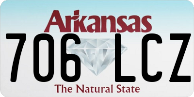 AR license plate 706LCZ