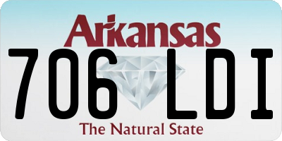 AR license plate 706LDI