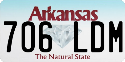 AR license plate 706LDM