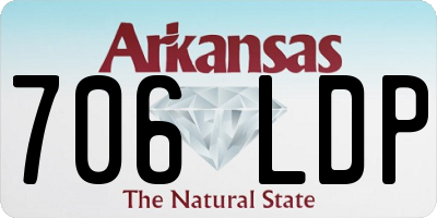 AR license plate 706LDP