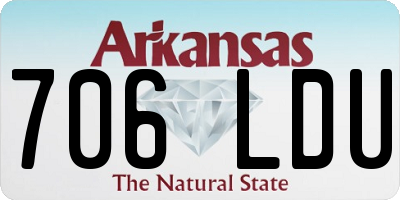 AR license plate 706LDU