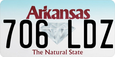 AR license plate 706LDZ
