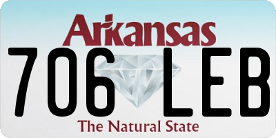 AR license plate 706LEB