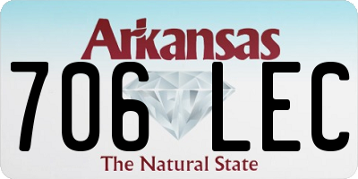 AR license plate 706LEC