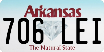 AR license plate 706LEI