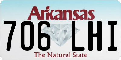 AR license plate 706LHI
