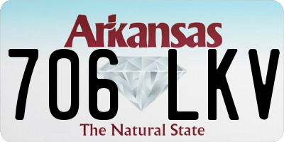 AR license plate 706LKV