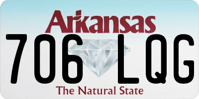 AR license plate 706LQG