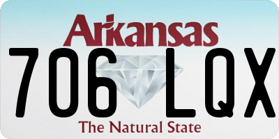 AR license plate 706LQX